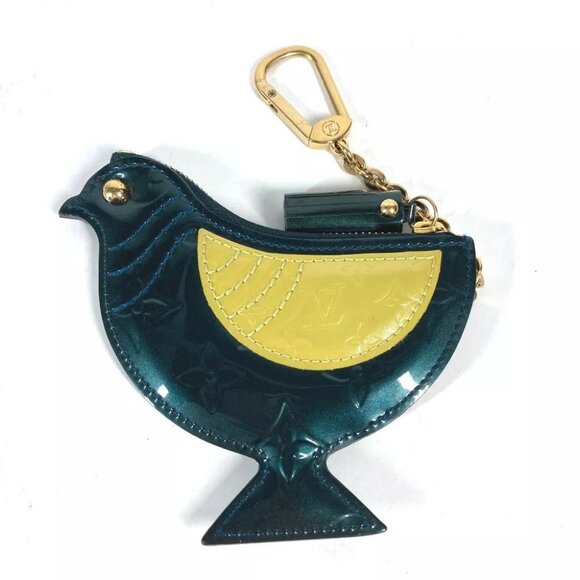 LOUIS VUITTON MonogramVernis Pochette Oiseau Bag Charm Wallet Bird purse - Picture 10 of 11